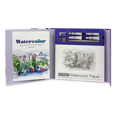SpiceBox Art Studio Watercolor Kit (Kit contents)