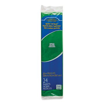 Open in modal - Spectra Deluxe Bleeding Art Tissue - 20" x 30", Apple Green, 24 Sheets