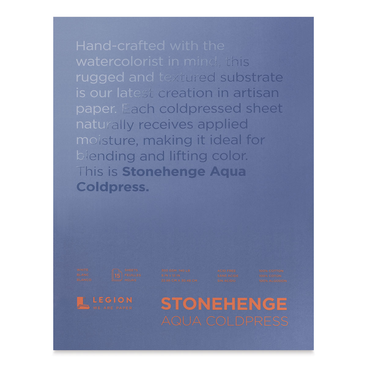 Stonehenge Aqua Watercolor Paper, Legion Paper, Cold Press