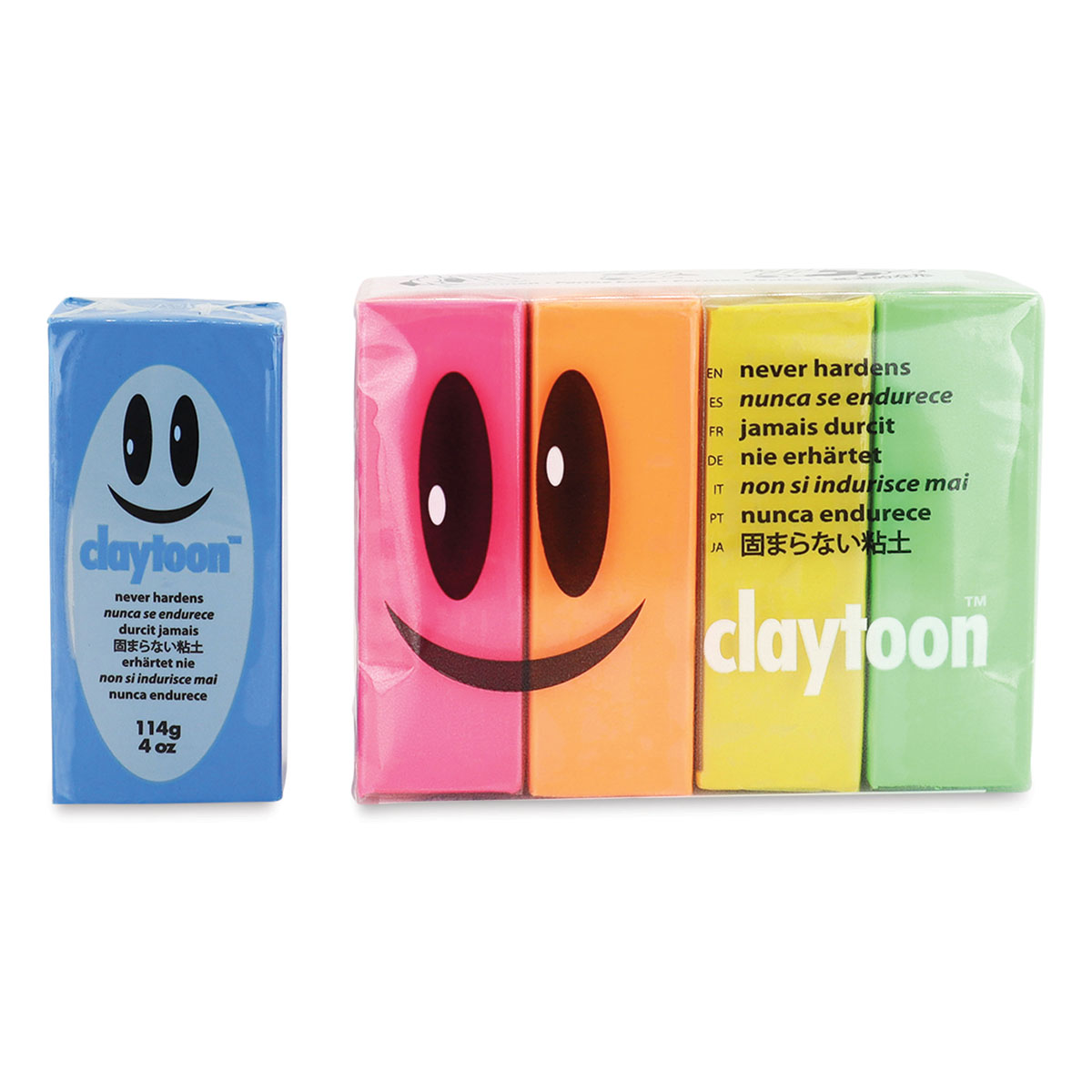 Van Aken Claytoon Non-Hardening Model Clay 1lb 4 Set Pastel