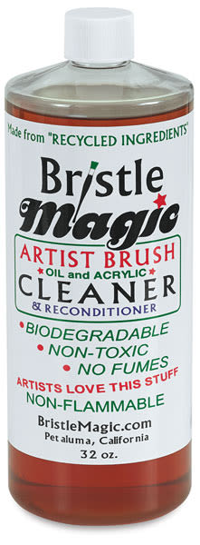 Bristle Magic Brush Cleaner - Front of 32 oz bottle shown