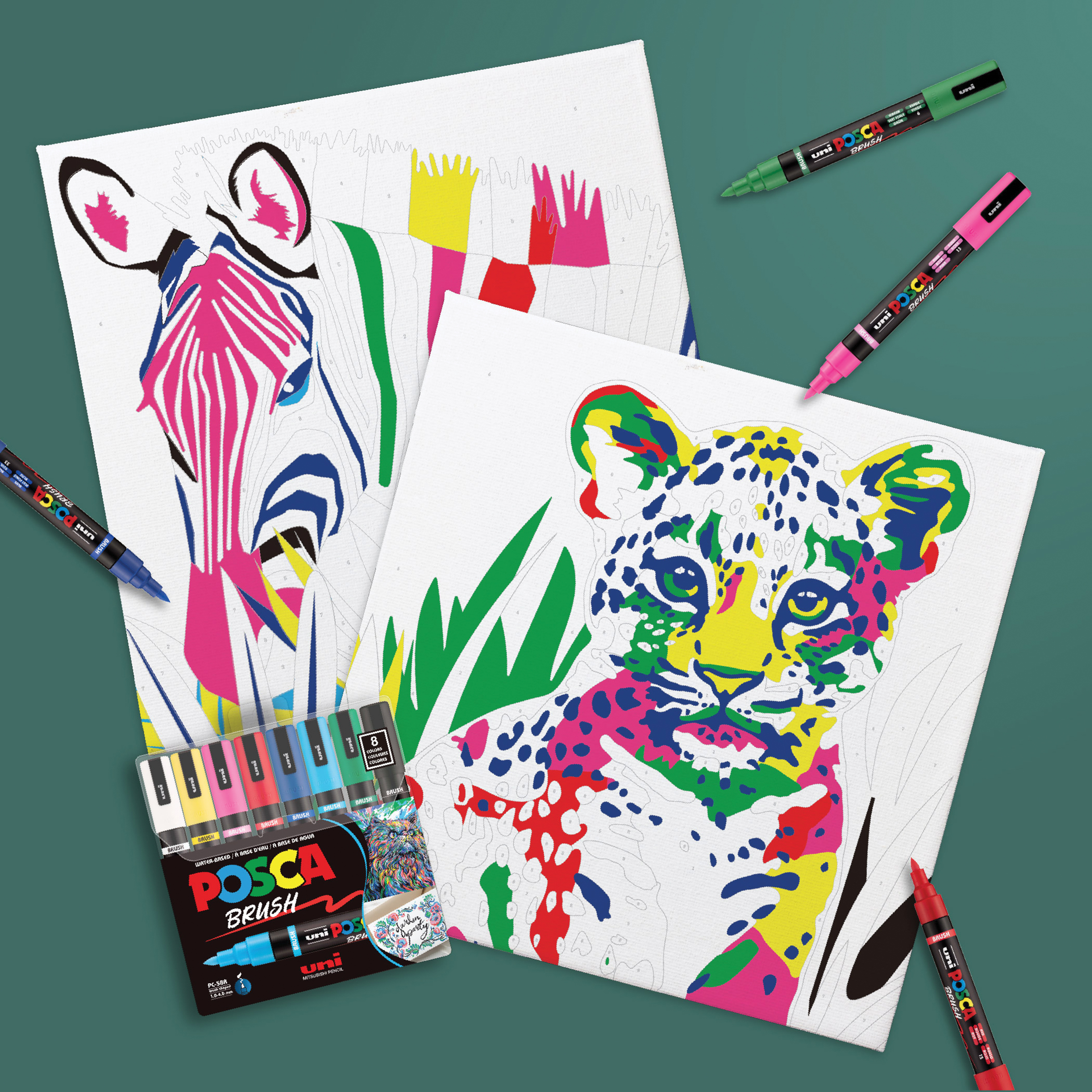 Posca Paint By Number Kits | BLICK Art Materials