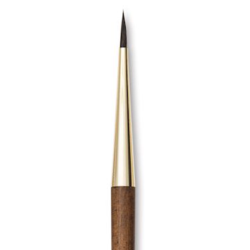 Open in modal - Isabey Vintage Siberian Blue Squirrel Brush - Round, Size 4
