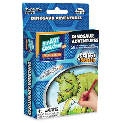 Flycatcher smART Sketcher 2.0 Creativity Pack - Front of package of Dinosaur Adventures pack