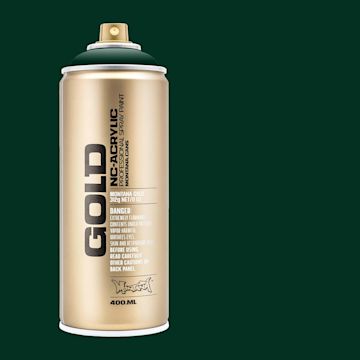 Open in modal - Montana Gold Acrylic Professional Spray Paint - Deep Forest, 400 ml (Spray can with color swatch)