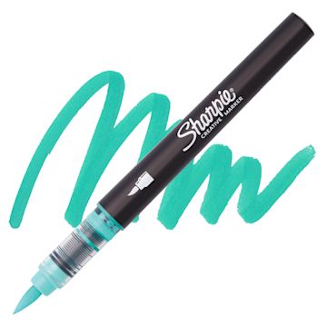 Open in modal - Sharpie Creative Acrylic Marker - Bullet Tip, Lake Green - Marker and Swatch