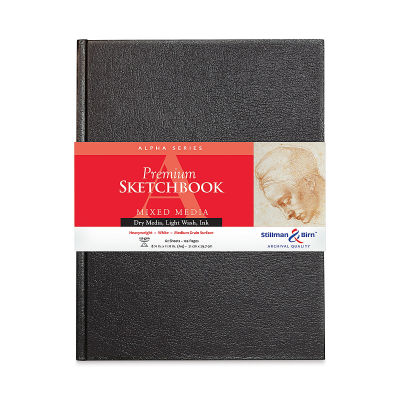Stillman & Birn Alpha Series Hardcover Sketchbook - Front of 11.75" x 8.25" Portrait Sketchbook