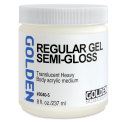 Golden Regular Acrylic Gel Medium - Semi-Gloss, 8 oz jar