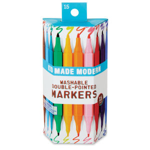 Kid Made Modern Washable Double Pointed Markers - Set of 15