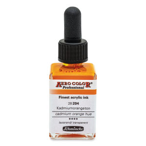 Schmincke Aero Color Professional Airbrush Color - 28 ml, Cadmium Orange Hue