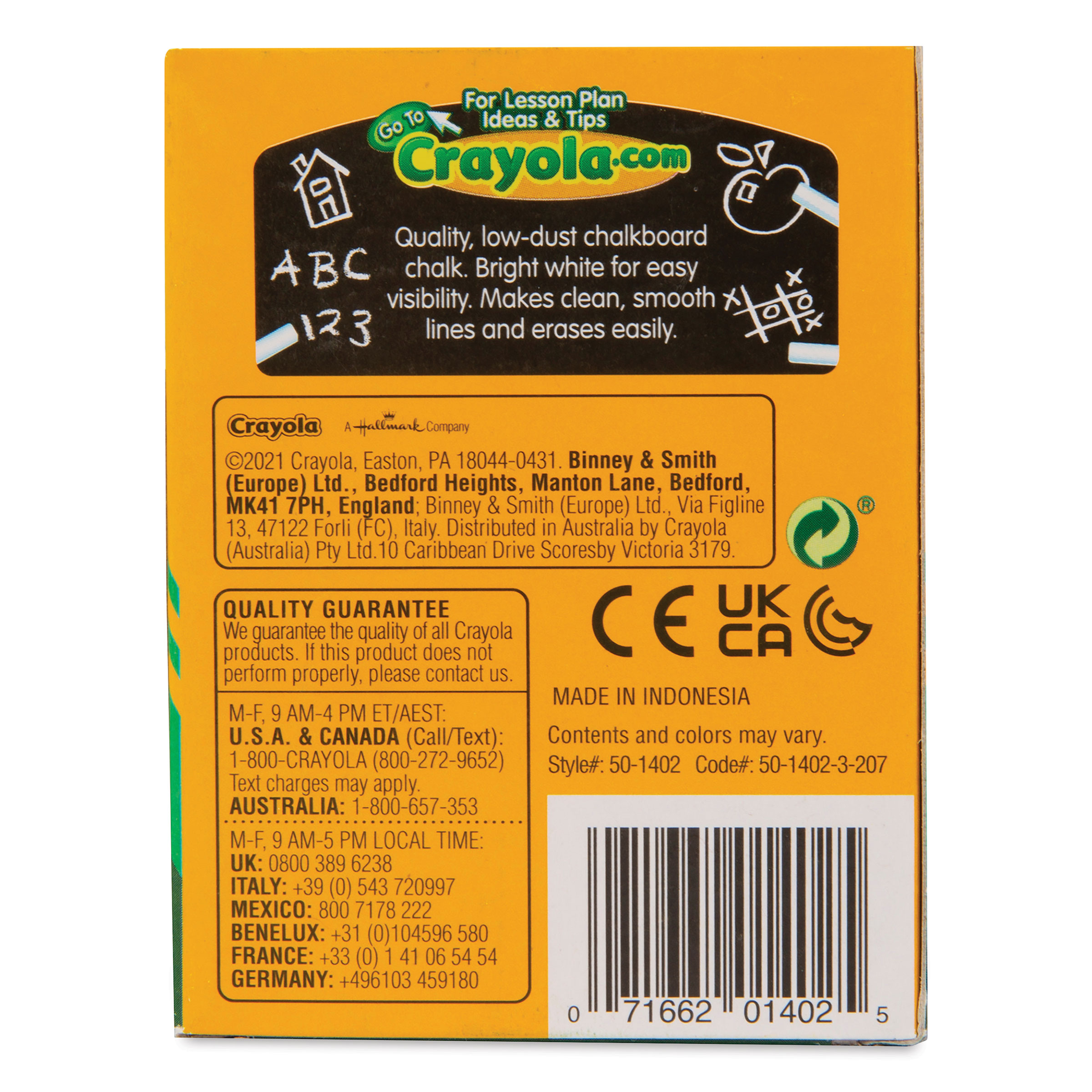 Crayola Anti-Dust Chalk - White, Pack of 144 | BLICK Art
