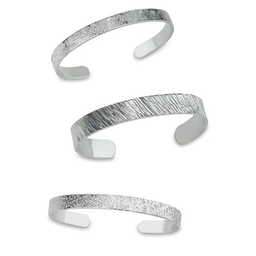 ImpressArt Stamping Blanks - Bracelet Blanks, 1/4 Wide, Aluminium, Pkg of  12