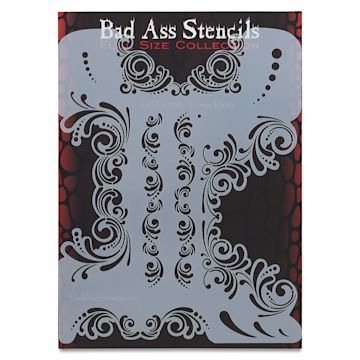 Open in modal - Airbrush Face and Body Stencils - Front view of package of Fancy Pants stencil