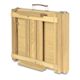 Ravenna Table Sketchbox Easel - Natural finish easel closed and upright for transport