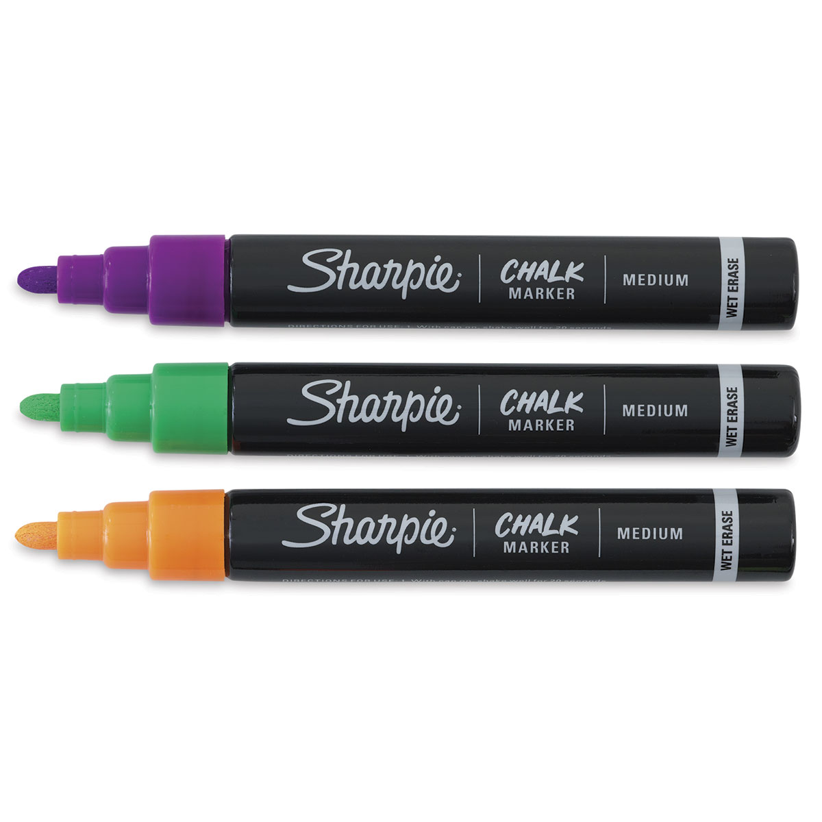 Sharpie Chalk Marker, Wet Erase, Assorted, Medium - 3 chalk markers