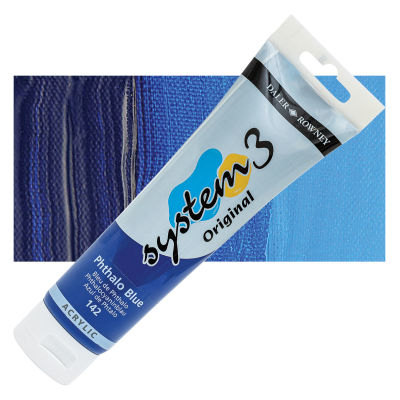 Daler-Rowney System3 Acrylic - Phthalo Blue, 150 ml tube