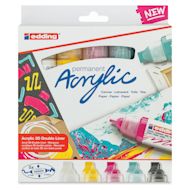 Edding 5400 Acrylic Double Ended 3D Paint Liners and Set