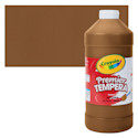 Crayola Premier Tempera - Brown, 32 oz bottle