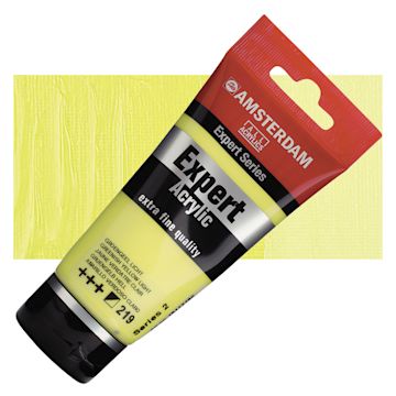 Open in modal - Amsterdam Expert Series Acrylic - Greenish Yellow Light, 75 ml tube and swatch