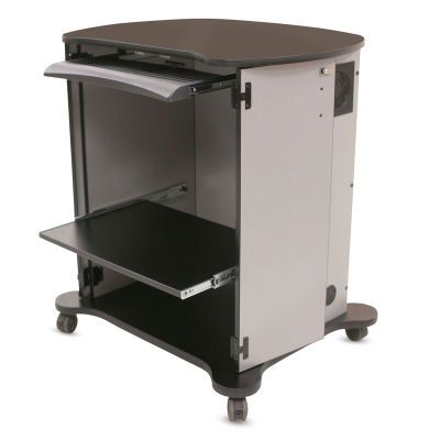 CEF Multi-Maker XL Cart, front locking doors open showing interior and pull-out trays