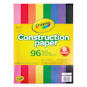 Crayola Construction Paper - 9" x 12", 8 Assorted Colors, Pkg of 96