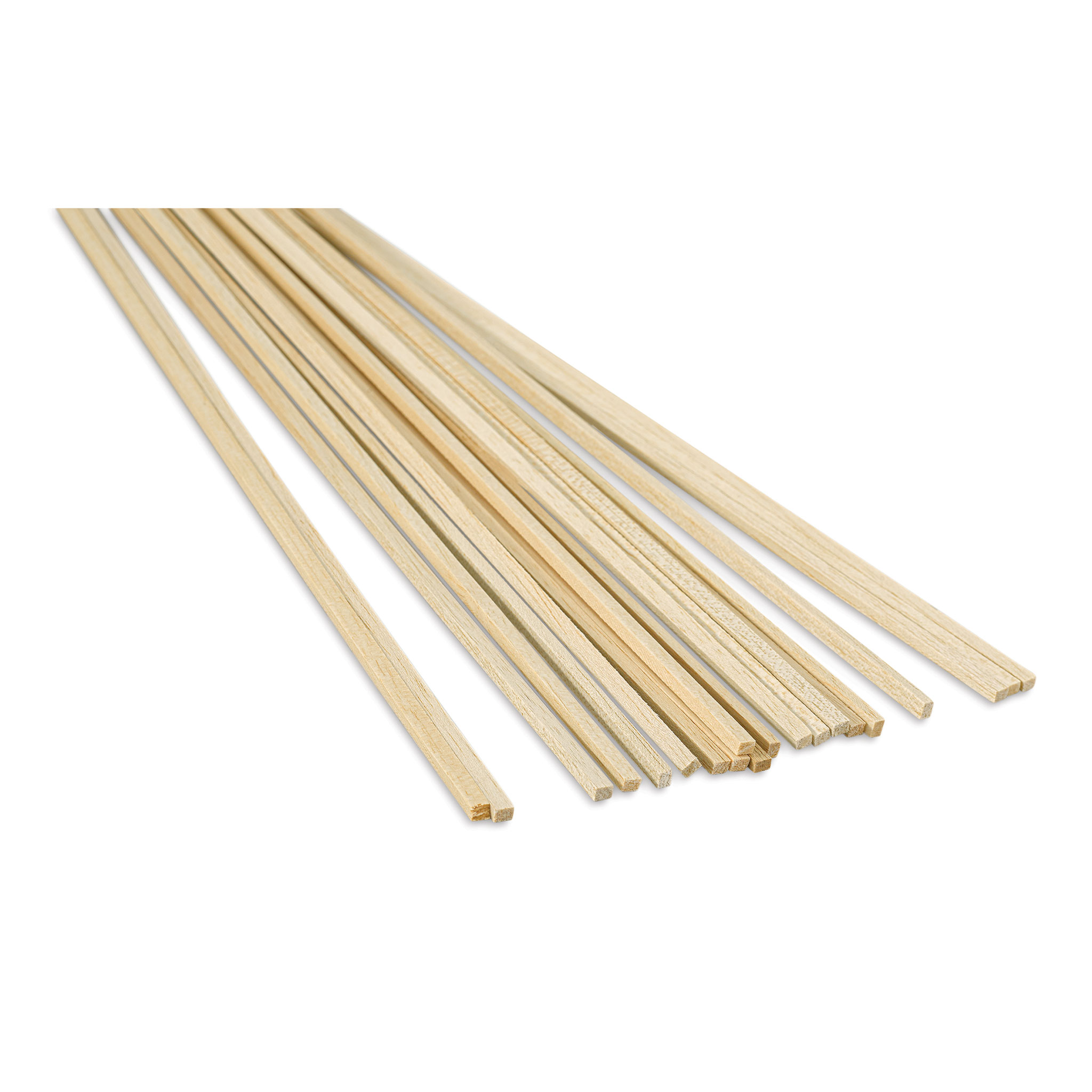 Bud Nosen Balsa Wood Sticks - 1/4 x 1 x 36, Pkg of 10