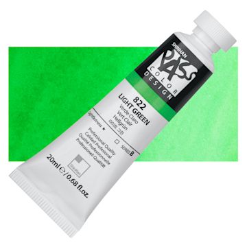 Open in modal - ShinHan Pass Colors Opaque Watercolor Tube - Light Green tube and swatch