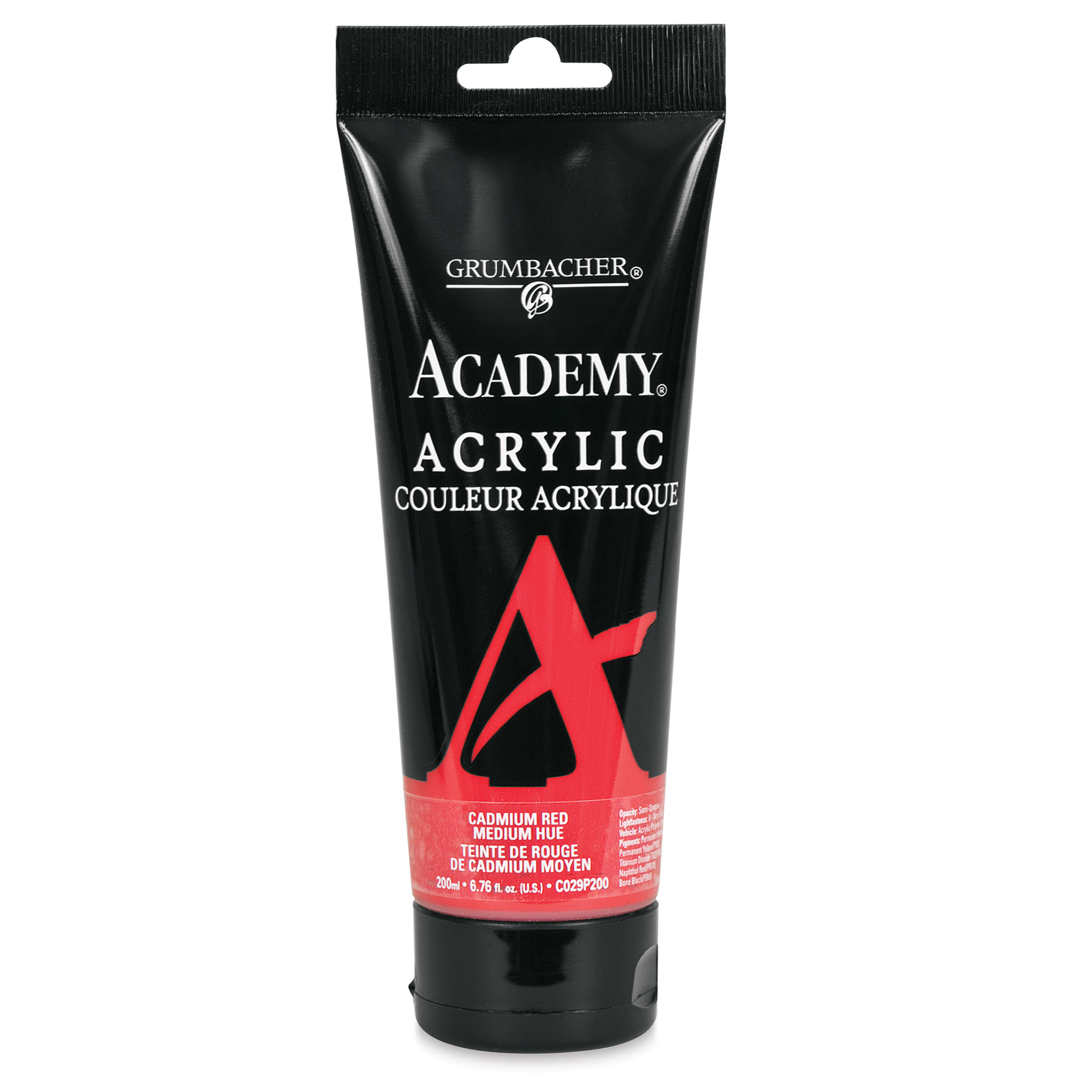 Grumbacher Academy Acrylics Cadmium Yellow Medium Hue 90 ml