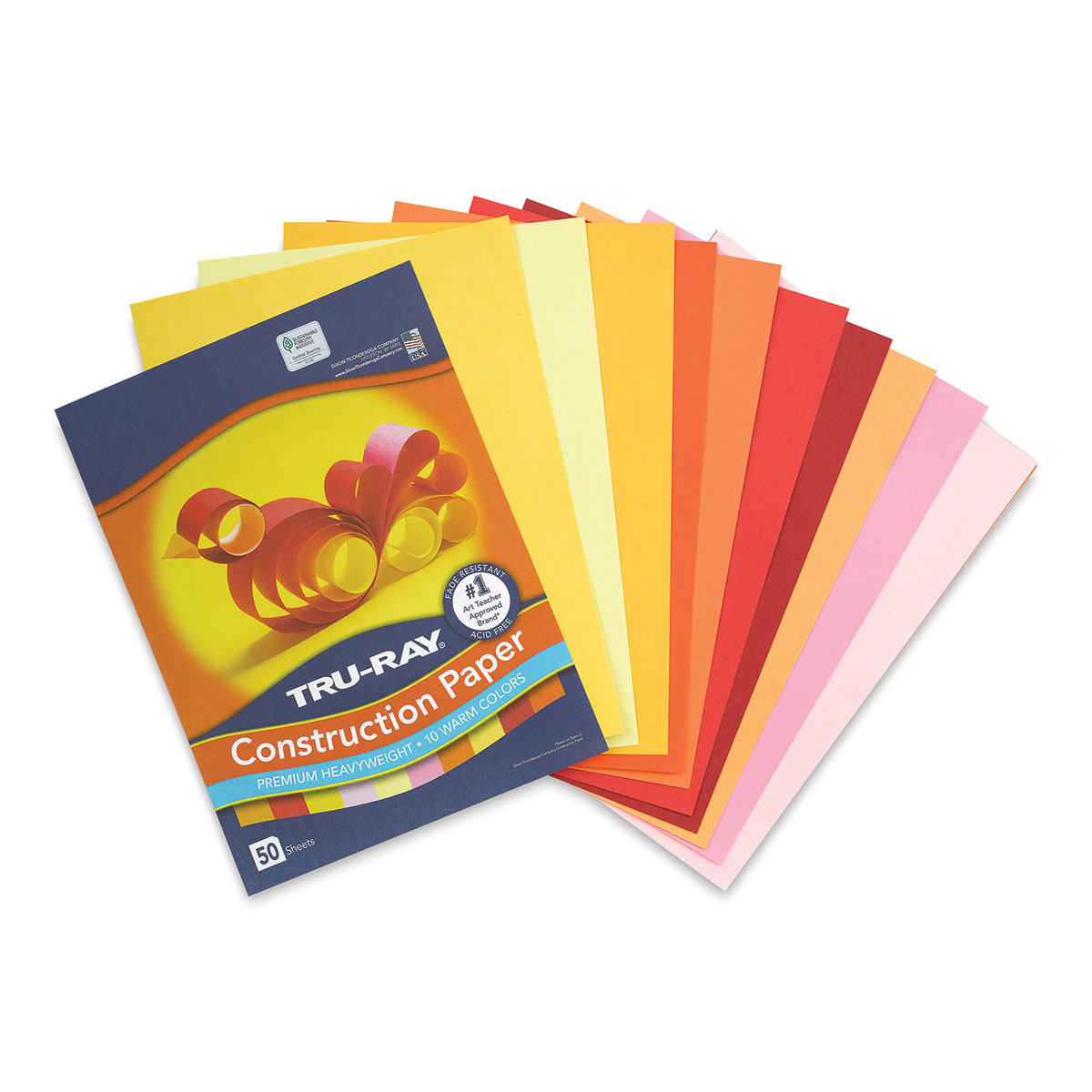 Pacon Tru-Ray Construction Paper - 12 x 18, Smart Stack, 120 Sheets 