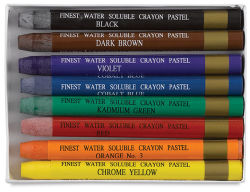 Sargent Art Water Color Crayons, Set of 8 (Inside of Packaging)