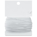 Creativity Street Elastic Cord - White, 1.2 mm, 25 yd spool