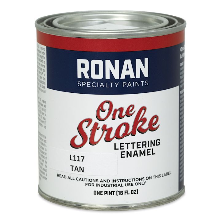 Ronan One Stroke Lettering Enamel Tan, Pint BLICK Art Materials