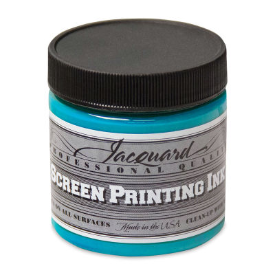 Jacquard Screen Printing Ink - Turquoise, 4 oz