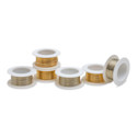 Colored Copper Wire Pack - 24 Gauge x ft, Gold and Silver (3 spools each color)