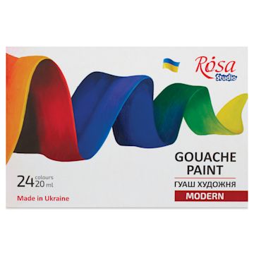 Open in modal - Rosa Studio Gouache Paint - Set of 24, Modern, 20 ml front of package