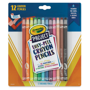 Crayola Project Easy Peel Crayon Pencils (front of package)