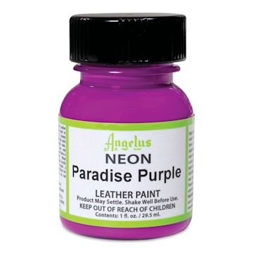 Open in modal - Angelus Acrylic Leather Paint - Neon Paradise Purple, 1 oz