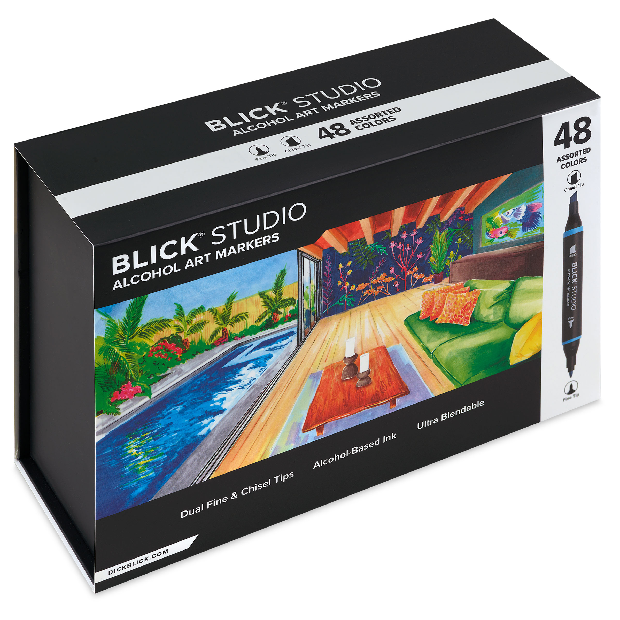 Blick Studio Double-Ended Alcohol Art Markers - Assorted