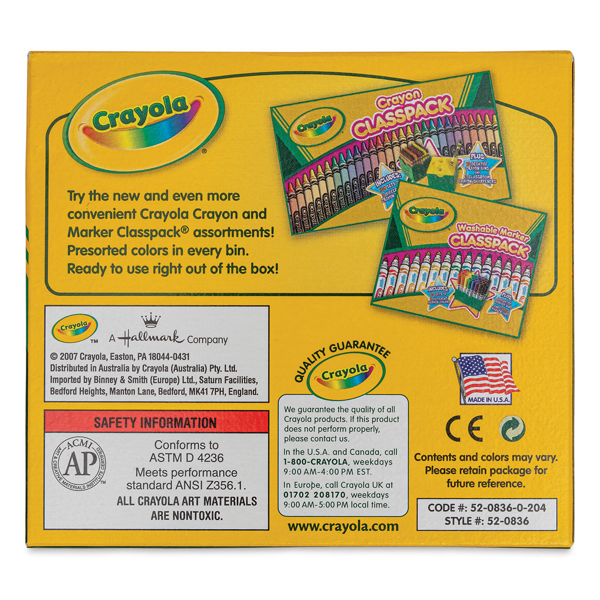 Crayola Bulk Crayons, Large, Blue, 12/Box (520033042)