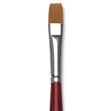 Open in modal - Da Vinci Cosmotop Spin Brush - Flat, Short Handle, Size 12 close up