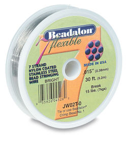 stringing bead wire beadalon ft silver zoom