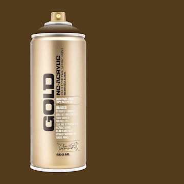 Open in modal - Montana Gold Acrylic Professional Spray Paint - Mushroom, 400 ml (Spray can with color swatch)