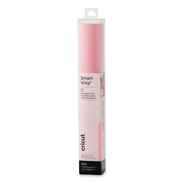 Open in modal - Cricut Permanent Smart Vinyl - Light Pink, 13" x 3 ft, Roll (In packaging)