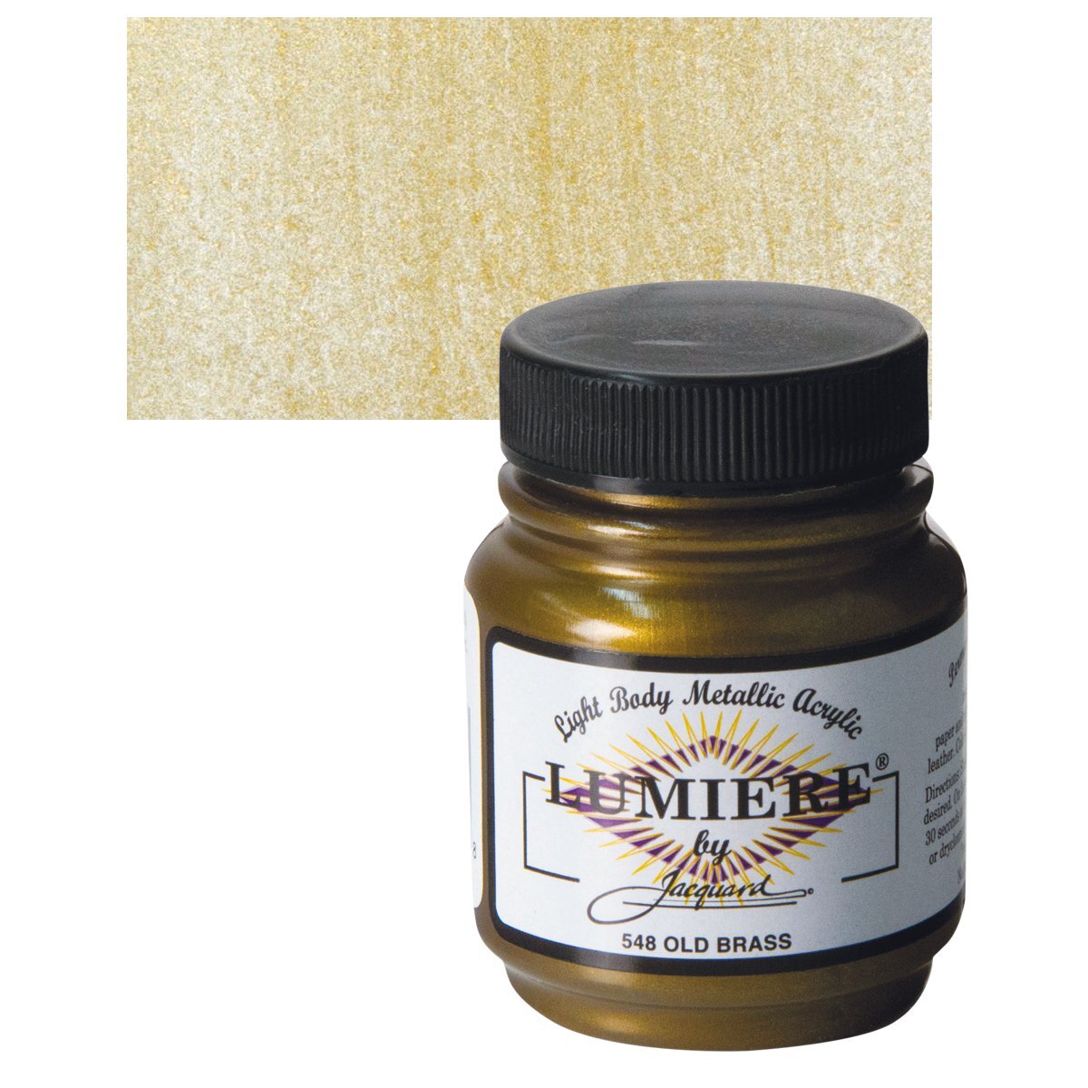 Jacquard Lumiere Acrylic - Old Brass, 2.25 oz jar