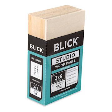 Open in modal - Blick Studio Artists' Wood Panel - Gallery Cradle, 3" x 5", 1-1/2" Cradle