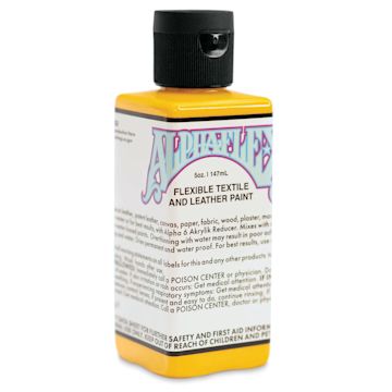 Open in modal - Alpha6 AlphaFlex Textile and Leather Paint - Dark Yellow, 147 ml, Bottle