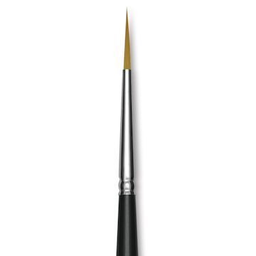 Open in modal - Trekell Synthetic Gold Taklon Brush - Liner, Short Handle, Size 4, close-up