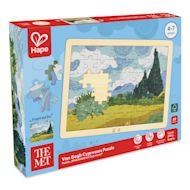 Hape x The Met Van Gogh Cypresses Wooden Frame Puzzle