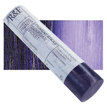 Open in modal - R&F Pigment Stick - Egyptian Violet, 100 ml stick and swatch