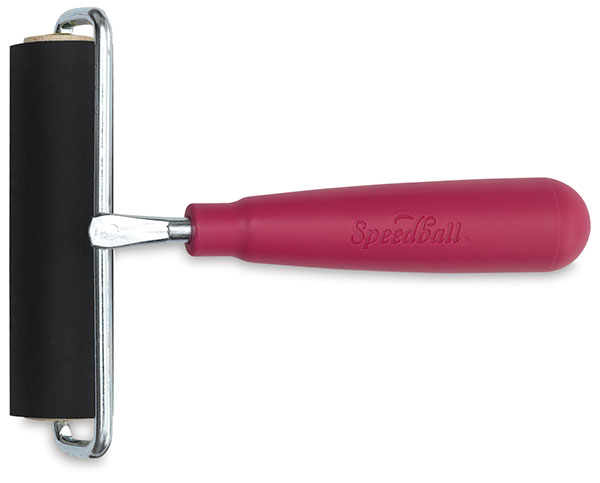 Speedball Deluxe Hard Rubber Brayer with Wire Frame - 4